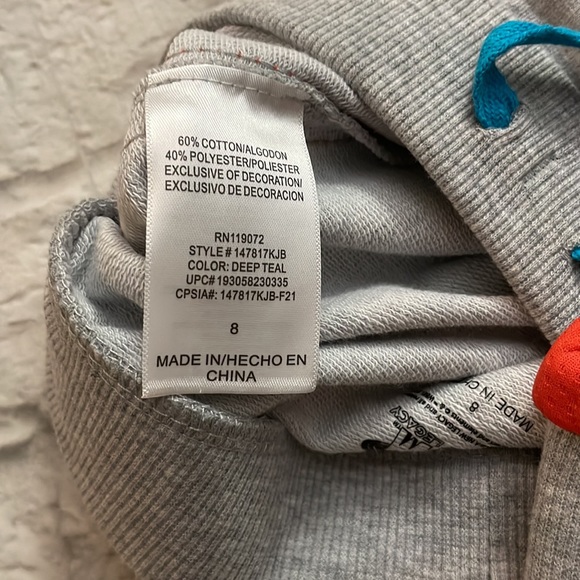 Space Jam 2 Piece Boys Tune Squad Tazmanian Devil Hoodie Pants Outfit Set Size 8 - Picture 13 of 16